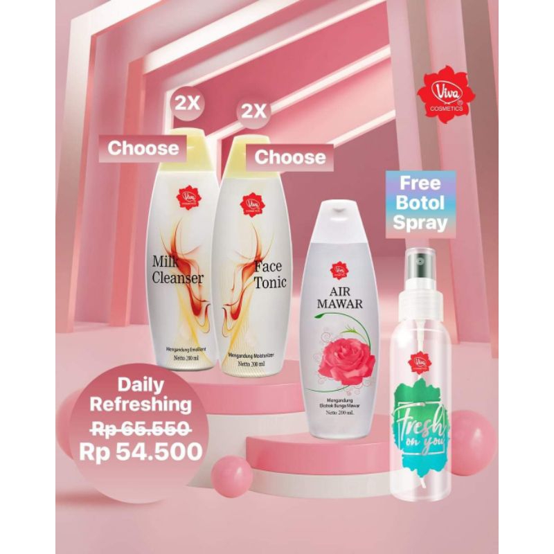 Viva Paket Refreshing| Daily Refreshing | Paket Skincare Viva