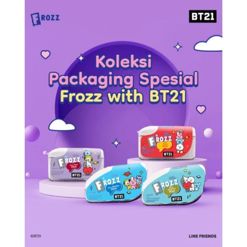 

FROZZ BT21 Permen Bebas Gula 15Gr