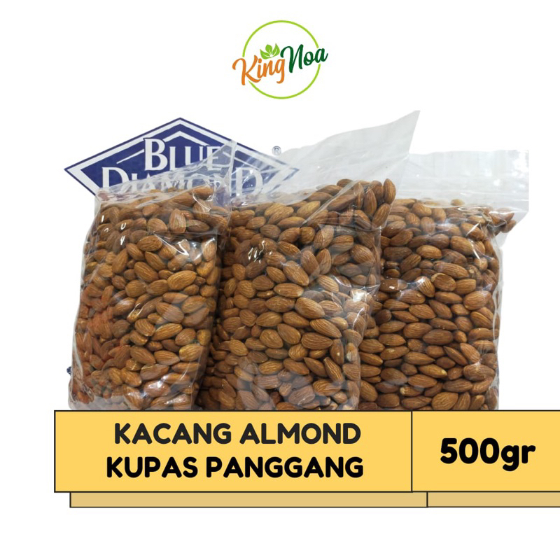 

KACANG ALMOND KUPAS PANGGANG 500gr (ROASTED)