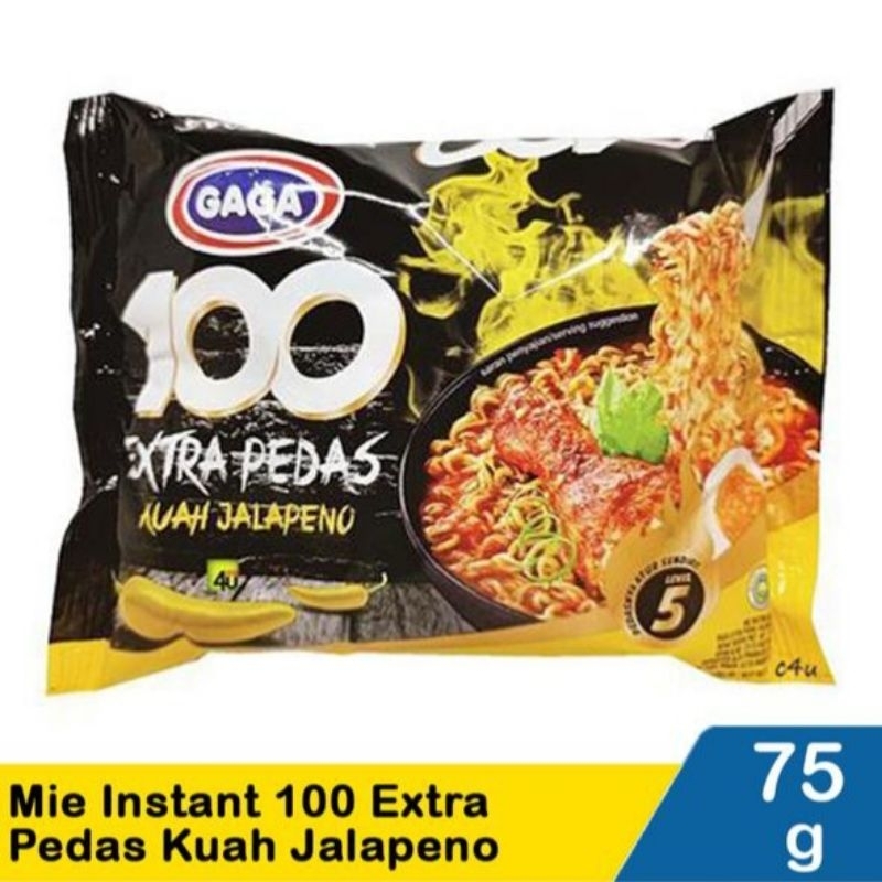 

Mie instant 100 extra pedas goreng/kuah jalapeno 75gram