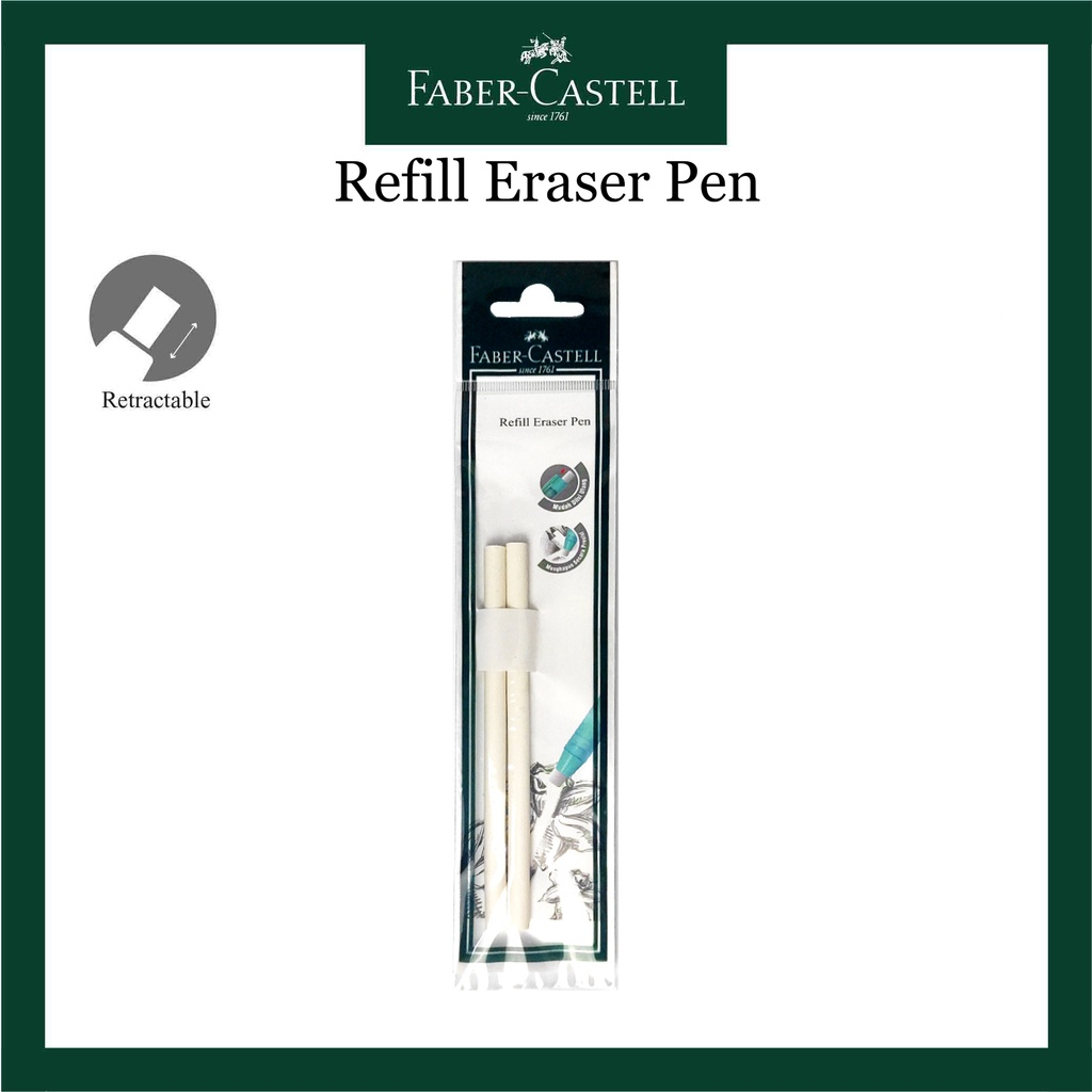 

Isi refill eraser pen set isi 2/ isi ulang pulpen penghapus Faber Castell isi 2