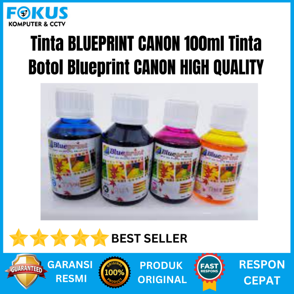 Tinta BLUEPRINT CANON 100ml Tinta Botol Blueprint CANON HIGH QUALITY