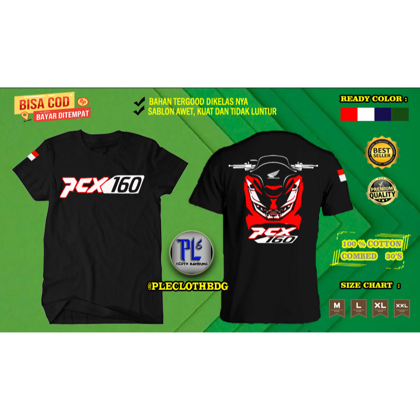 KAOS PRIA WANITA BAJU PRIA WANITA KAOS MOTOR BAJU MOTOR BAJU PCX 160 HONDA KAOS BAJU BAGUS KAOS PCX 