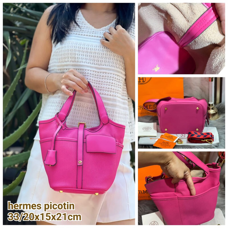 tas hand bag import h picotin cargo , ukuran (33/20x15x21cm)