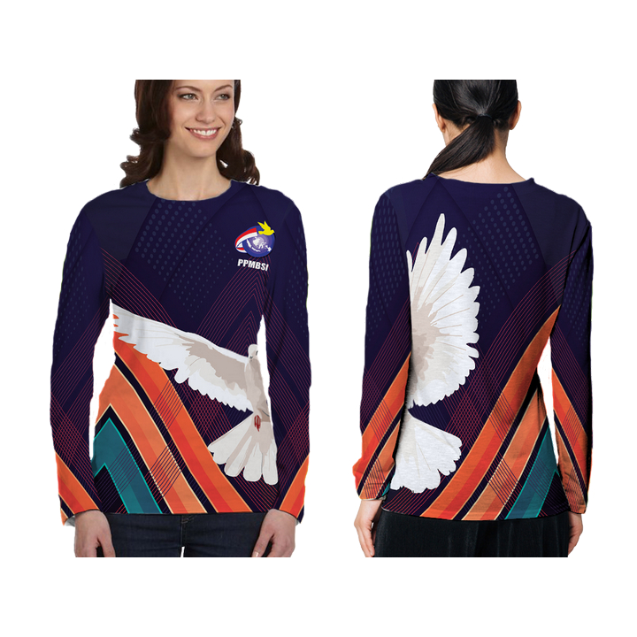 KAOS BAJU WANITA JERSEY MERPATI ART 3 FULLPRINTING 3D TERBARU 2024