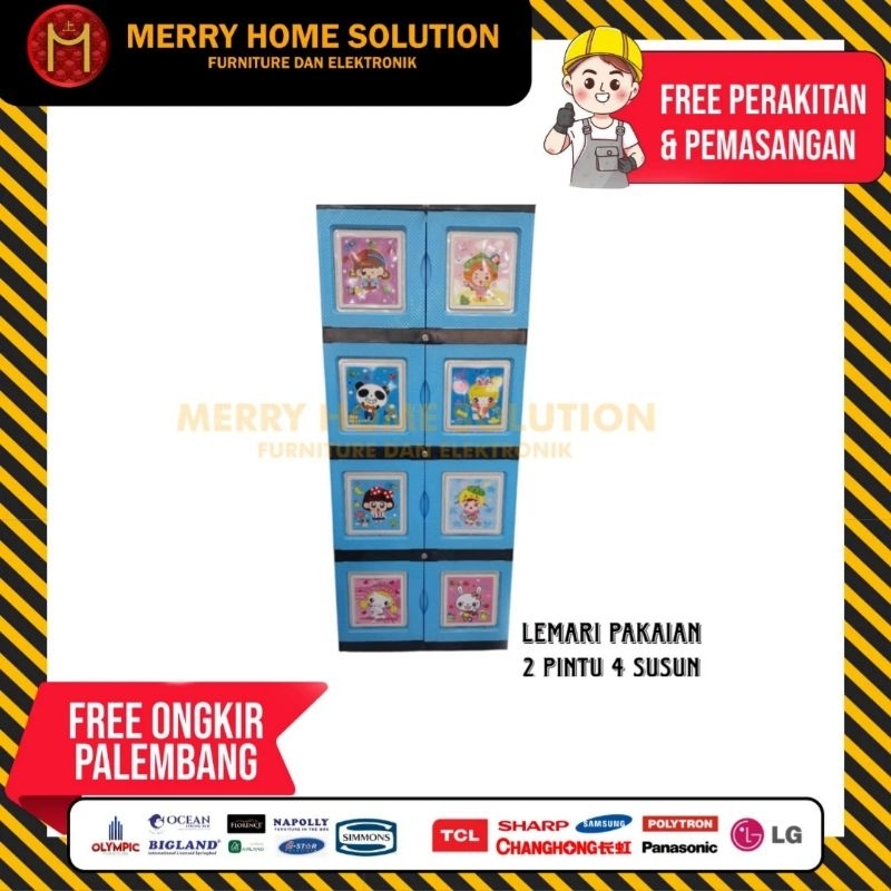 Lemari plastik bestar / lemari pkaian baju / lemari anak