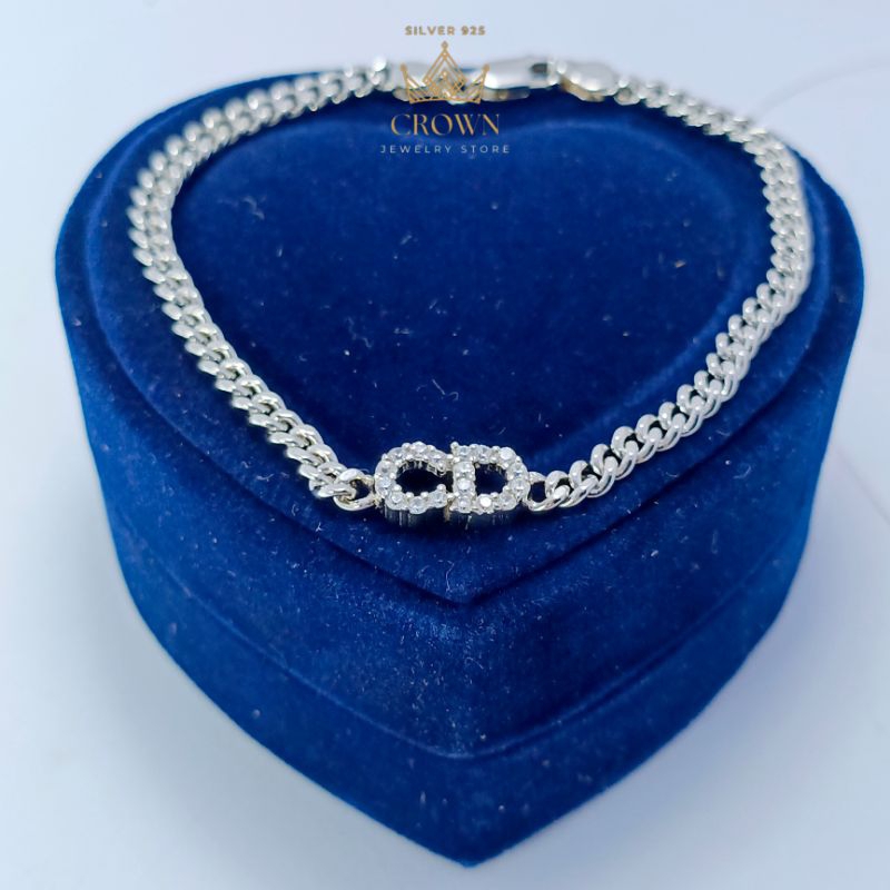 gelang silver 925 perak asli model gelang CD rantai sisik naga| perak 925| gelang elegan