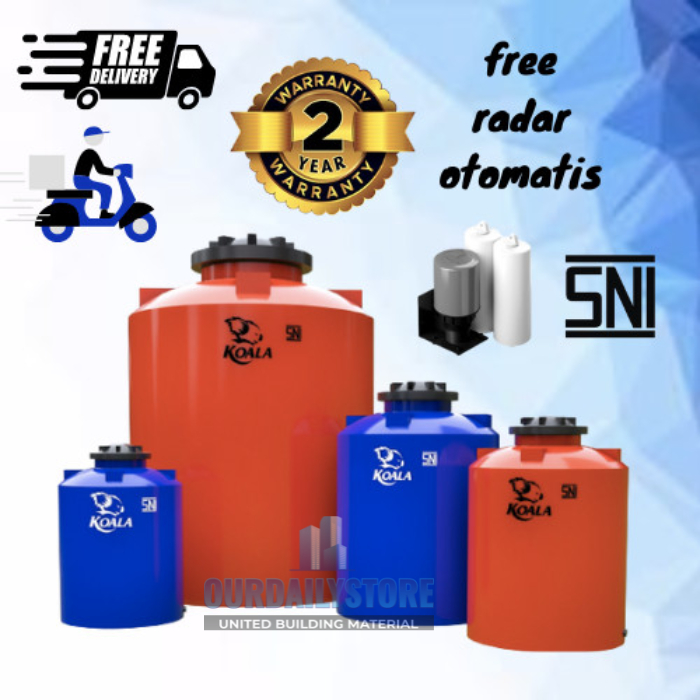 Toren air 550 /Tangki Air Koala 500 liter SNI /Tandon Air Garansi 12th PENGIRIMAN JABODETABEK