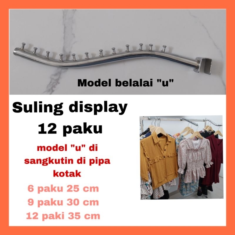 HANGER DISPLAY SULING BELALAI KOTAK / HANGER SERULING