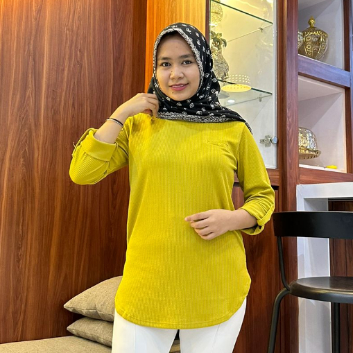 PHENOMENAL POLOS 3  New Kaos Phenomenal / FENOMENAL Wanita Lengan Panjang / Kaos Polos Lengan Panjan