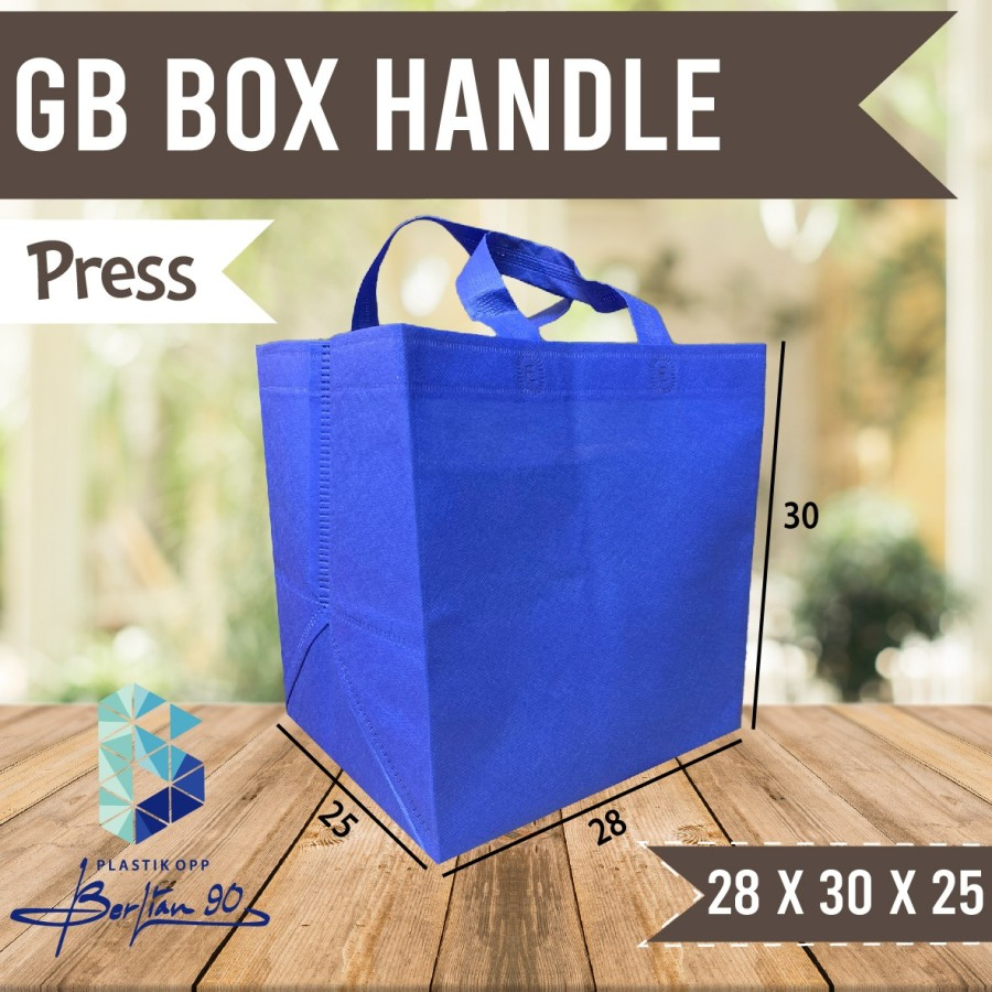 

Goodie Bag Box Uk 28x30x25 cmTote Tali Handle Tas Spunbond Souvenir Hajatan Hampers Kantong Belanja