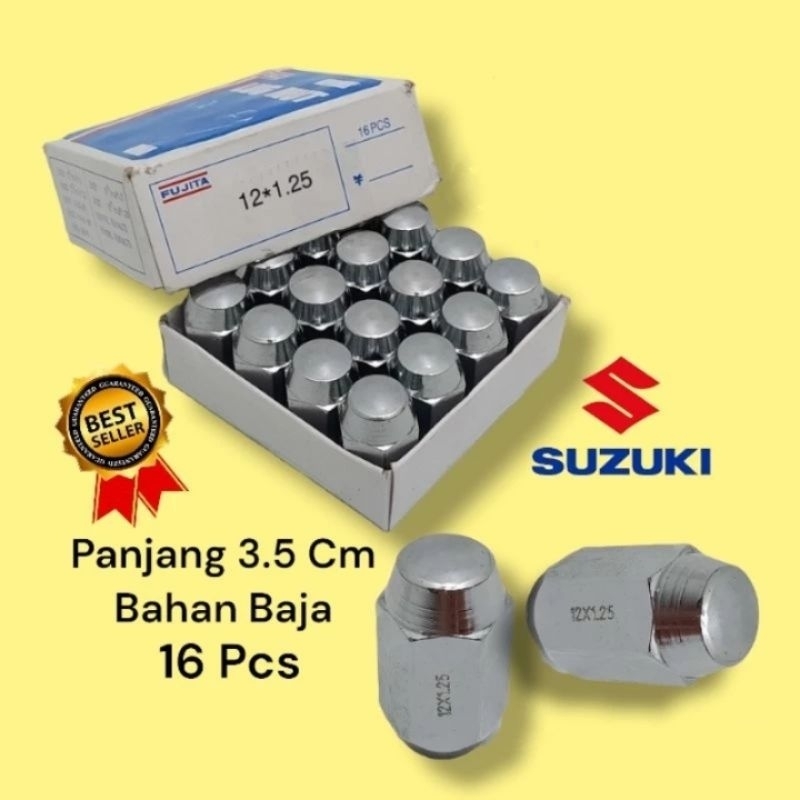 Kaelashop99 ll Mur Roda Racing Baut Lugnut Mobil Suzuki Carry Apv Baleno Bahan Baja
