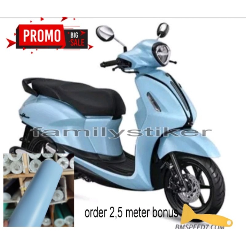 Skotlet Warna Pastel Stiker Skotlet Motor Biru Pastel