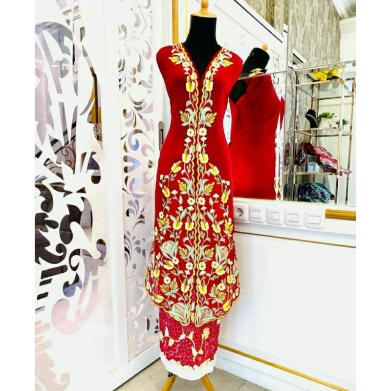 Kain Batik Lasem warna merah