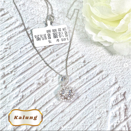 Elco Jewellery - Kalung Berlian Eropa F Vvs | KLBT-00002SH Berkualitas dan Bergaransi