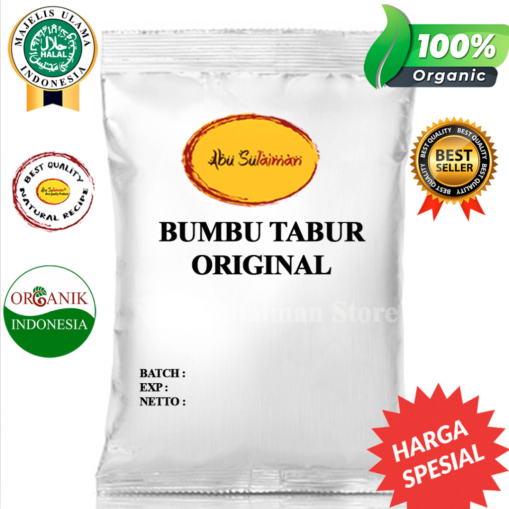 

Bumbu Tabur Premium Original 250 gr / Bumbu Tabur Original 250 gr