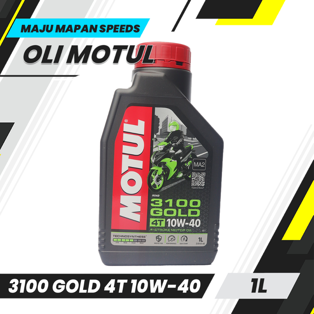 Oli Mesin 3100 Gold 4T 10W-40 Motul 1L / oli mesin motul 4tak