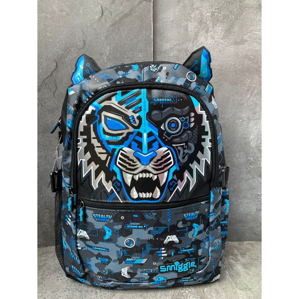 SMIGGLE ATTACH CLASSIC BACKPACK HI THERE TIGER - TAS RANSEL SMIGGLE