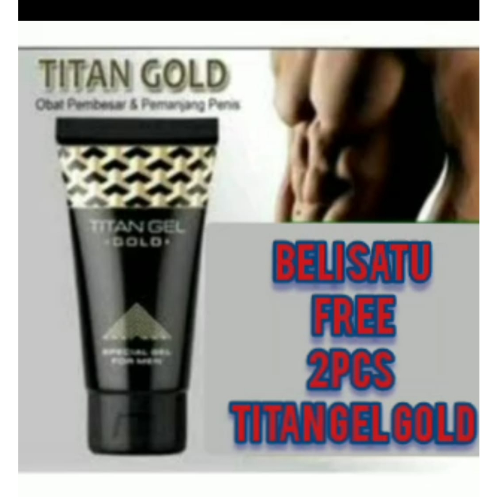 ( PROMO TITAN 1 FREE 2 TITAN ) A2 TITAN GEL GOLD 50 ML ORIGINAL