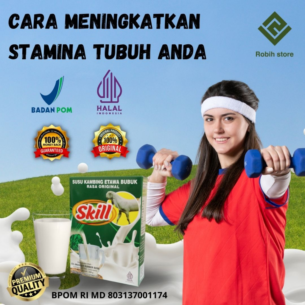 

SUSU ETAWA SKILL 250 GRAM 100% ORIGINAL [BPOM] [ bahan minuman susu kambing etawa skill ] Bubuk Organik Alami