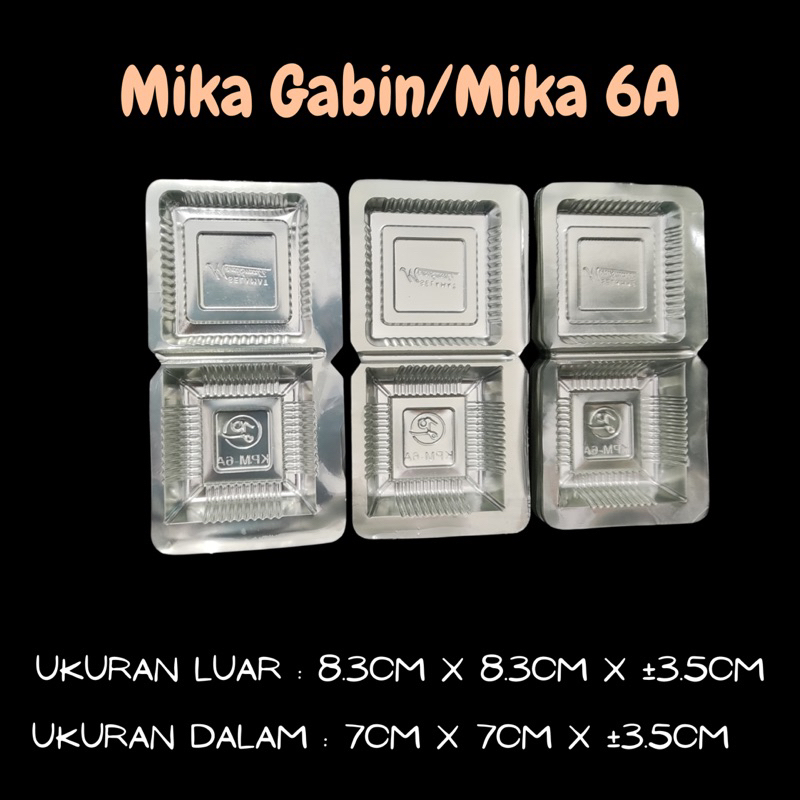 Mika 6A Mika Kue Martabak Mini Mika Kotak Bening