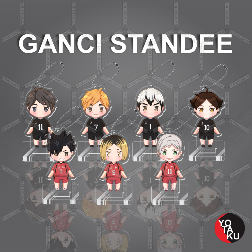 Gantungan Kunci Standee Anime Haikyu Nekoma & Inarizaki Seri 1 Kenma Kuroo Fanmerch YOTAKUSHOP