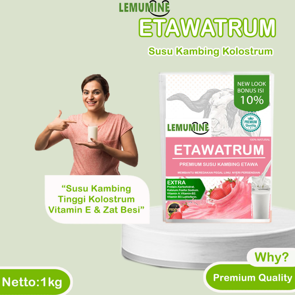 

Susu Kambing Etawa Bubuk 1kg Penggemuk Badan Penambah Nafsu Makan Penambah Nafsu Makan Untuk Paru Paru Susu Asam Urat Etawalin Susu Kambing Etawaku Platinum Ternak Syams Lemumine (1kg)