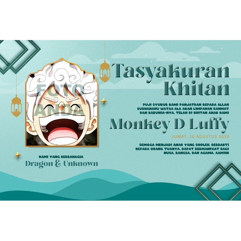 Sticker / Ucapan Tasyakuran khitan