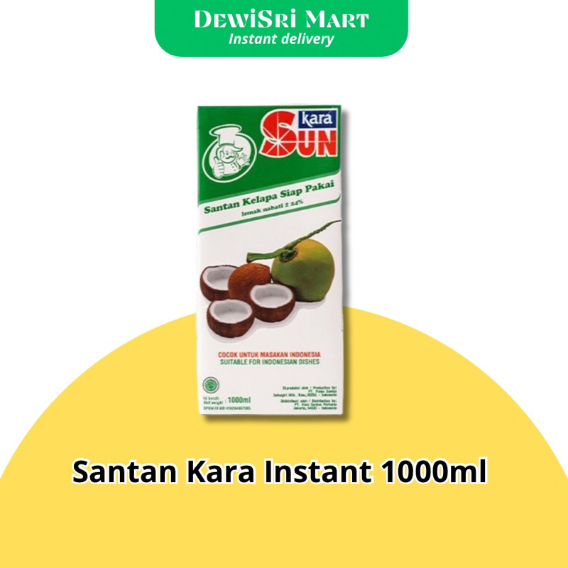

Santan Kara Instant 1000ml/1 Liter - Dewi Sri Mart