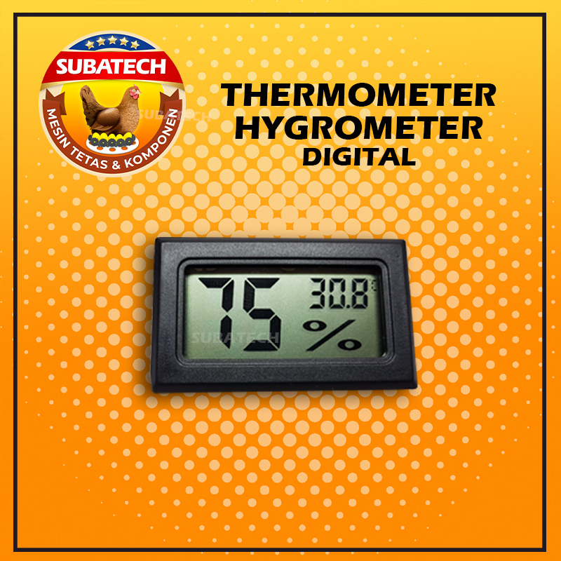 Termometer Higrometer Thermometer Hygrometer Mesin Tetas Penetas THD