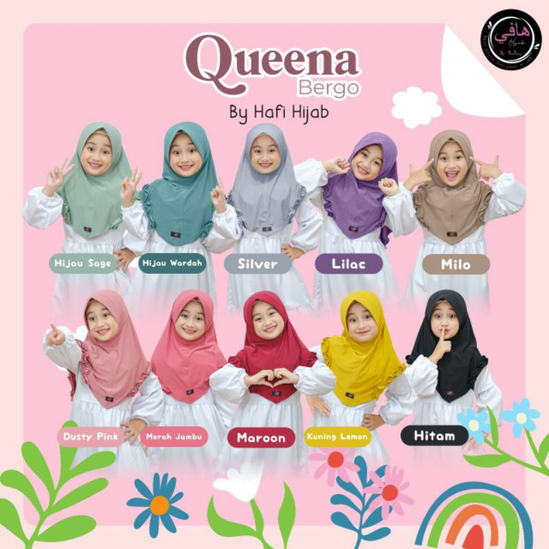 jilbab anak quena bergo by hafi hijab