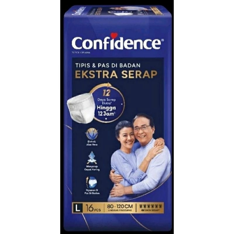 Confidence Extra Serap L16 - Confidence Popok Celana Dewasa Extra Serap L 16