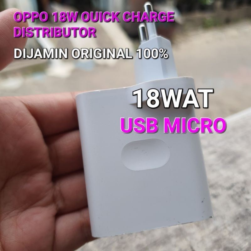 Charger OPPO 2A 18Wat Dijamin ORIGINAL HP Support Fast Charger / Ouick Charge Usb Micro Ori