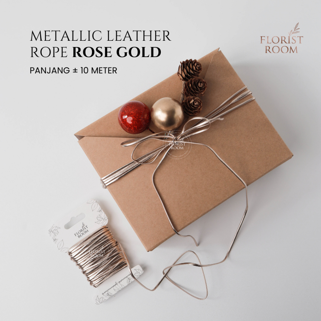 

Metallic Leather Rope ±10meter - DIY - Tali - Pita