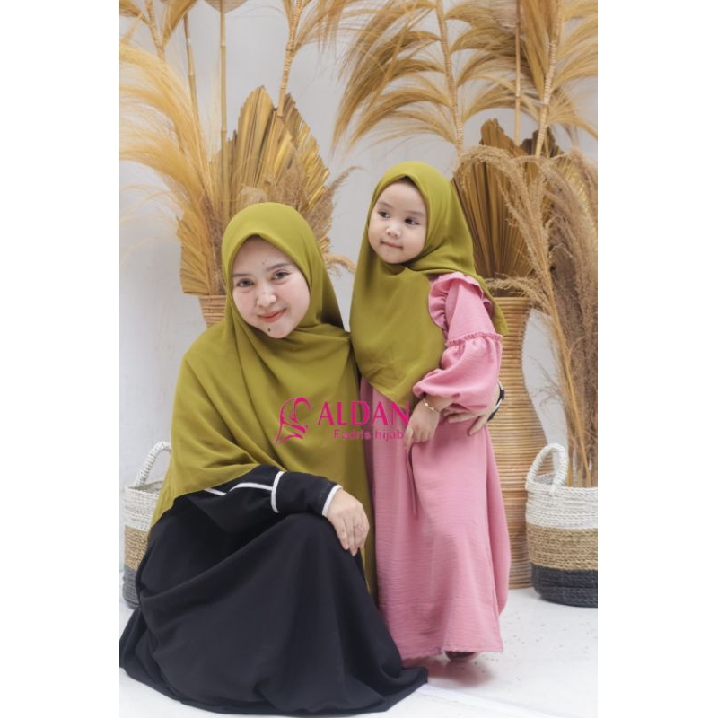Hijab Ceruti KHIMAR INNAYAH  SYAR'I COUPLE/ khimar ibu dan anak