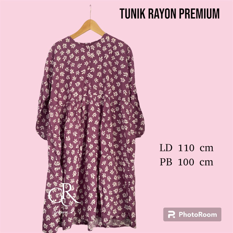 Galerria.id | tunik midi dress blouse atasan rayon katun silk