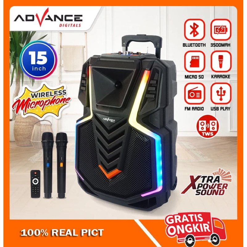 Advance Speaker K1508 Meeting Bluetooth 15 Inch ADVANCE NEW MODEL ADVANCE SPEAKER 15 INCH ADVANCE K 