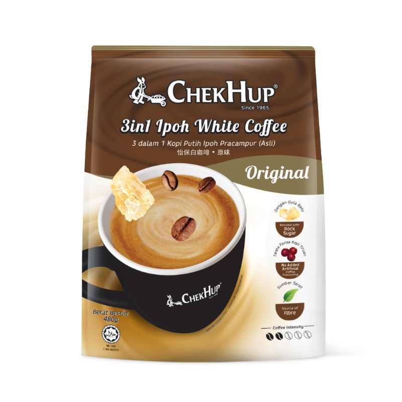 

CHEK HUP 3 in 1 Ipoh White Coffee Original Malaysia (12 sachet)