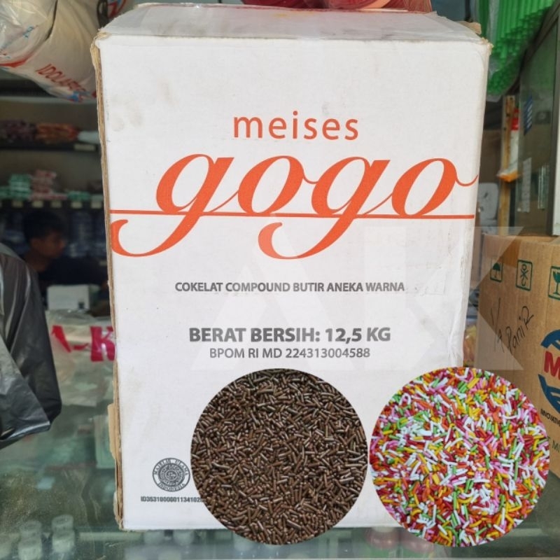 

GOGO DORE MESES MEISES 250 GR Kemasan Repack 250gr 250 gr Coklat Warna Warni