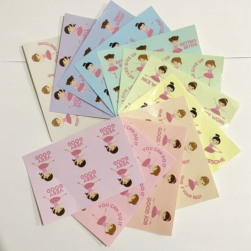 

Cutting sticker Journal ballerina ballet reward