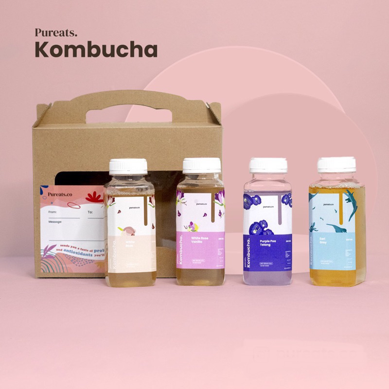 

Hampers Kombucha Healthy Gift Isi 4 Botol 280 ml