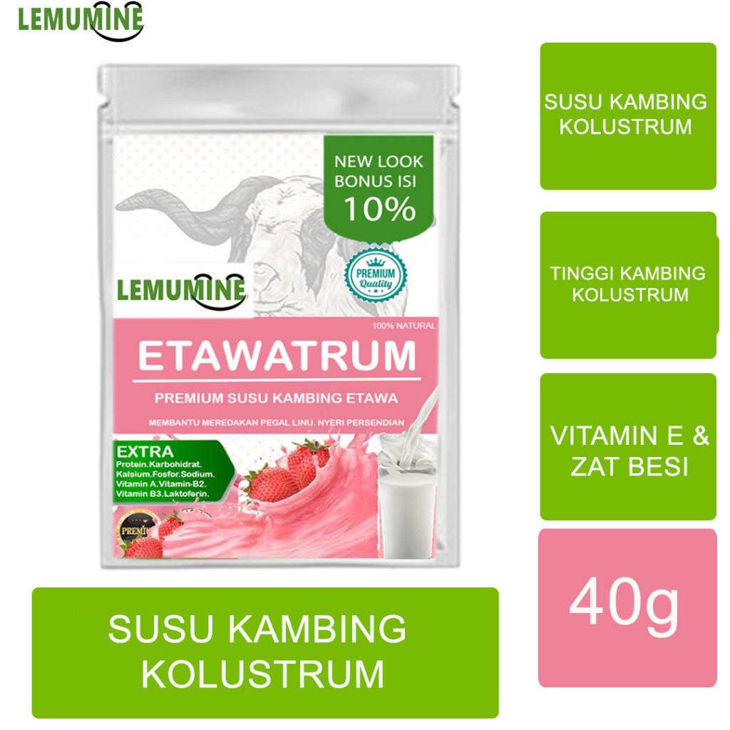 

Susu Etawa Penambah Berat Badan Susu Penggemuk Badan Vitamin Nafsu Makan Dewasa Anak Susu Kambing Etawa Bubuk 1kg Etawalin Susu Sendi Untuk Paru Susu Kambing Etawaku (40g)