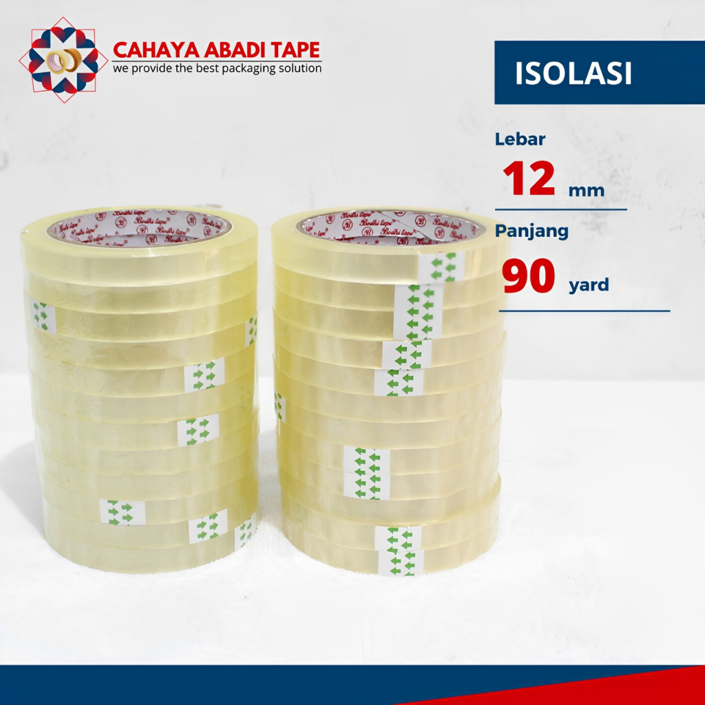 

ISOLASI BODHI 12MM X 90YARD PER SLOP ISI 12PCS