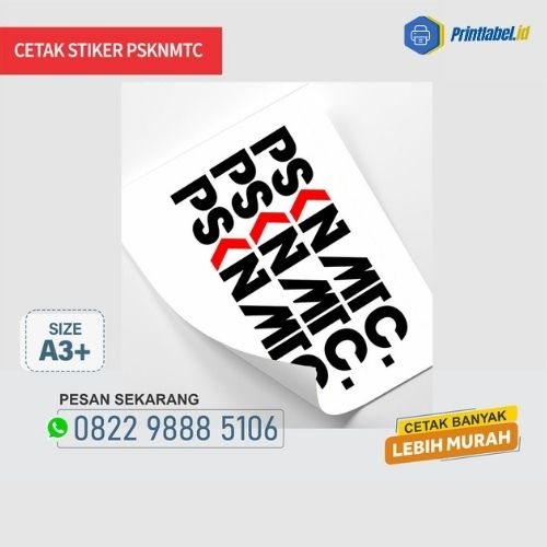 

CETAK STIKER VINYL PRINT STICKER PSKNMTC