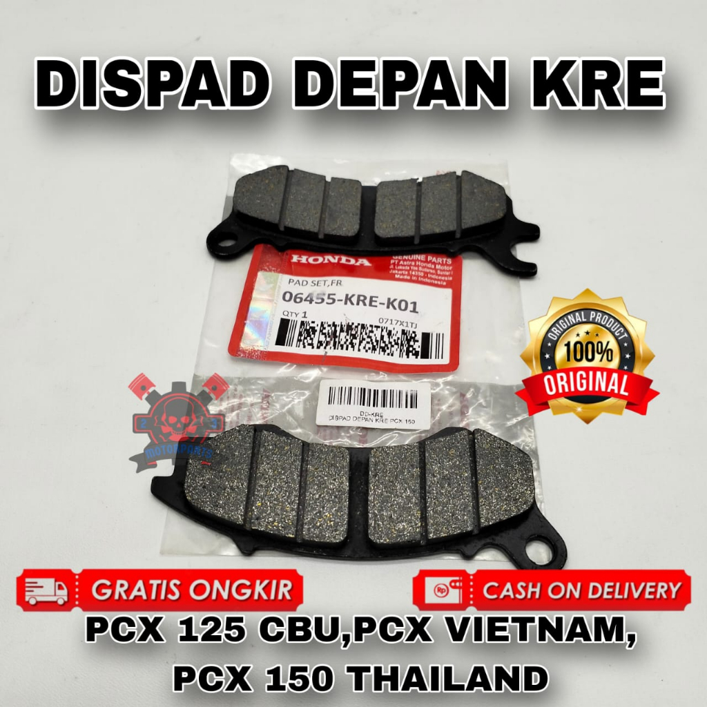 DISPAD DEPAN HONDA KRE PCX 125 CBU | PCX VIETNAM | PCX 150 THAILAND ASLI ORIGINAL HONDA AHM