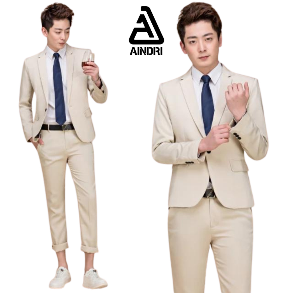 Setelan Jas Celana Pria Formal Jas Kantor Jas Nikah Blezr pria dewasa