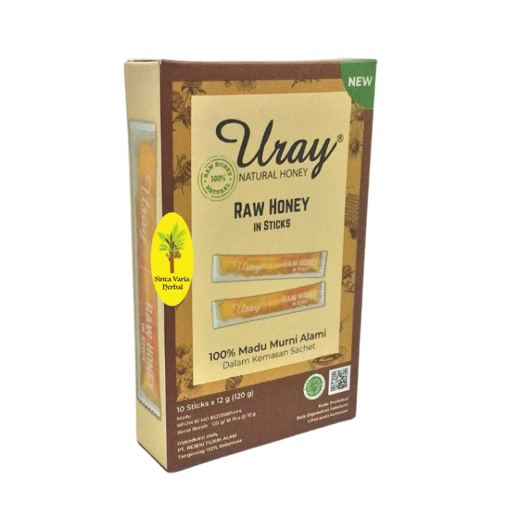 

Madu Uray Raw Honey 1 Box isi 10 Sticks,Suplemen Kesehatan,Daya Tahan Tubuh,madu,madu murni,madu uray sachet