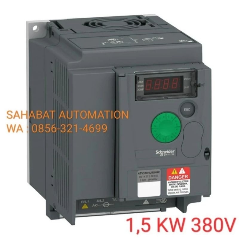 Inverter Schneider 1,5 KW 380V 3Phase Inverter 1,5KW 2 HP 2HP ATV310HU15N4 Inverter Motor Induksi 1.