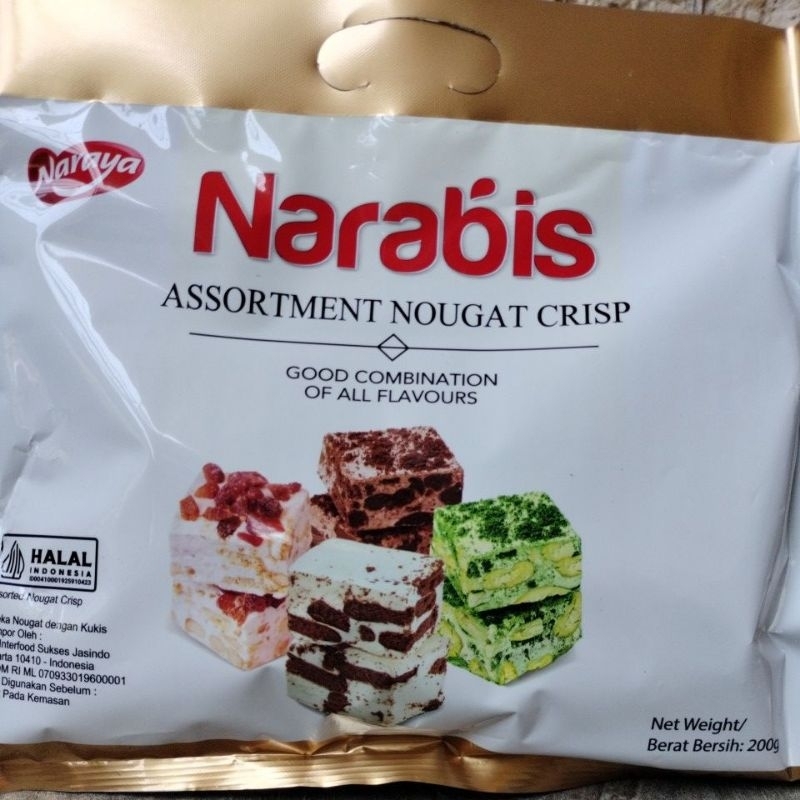 

NARABIS NOUGAT CRISP 200 Gram / UKURAN BESAR