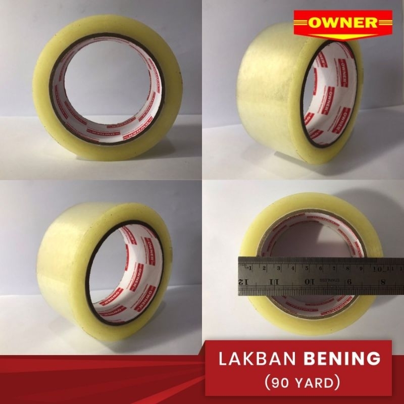 

Lakban coklat dan bening Owner